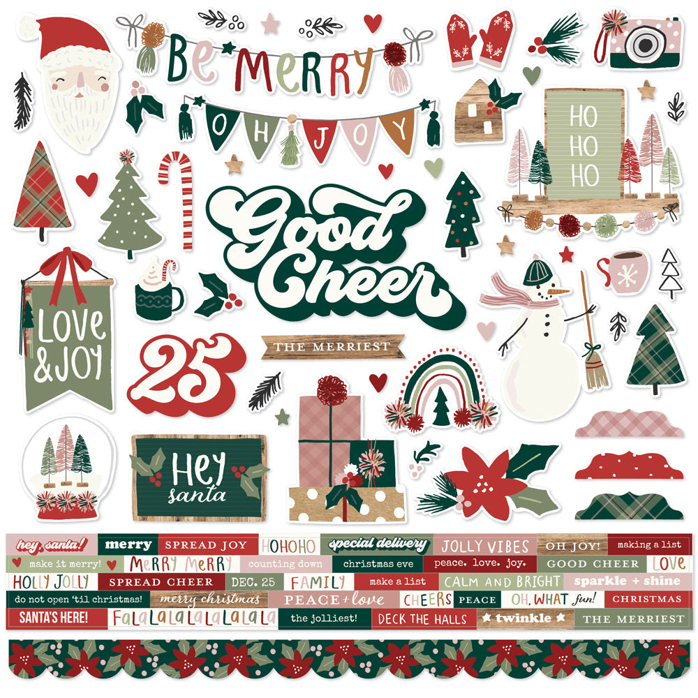Boho Christmas – Cardstock Stickers – Simple Stories Sale