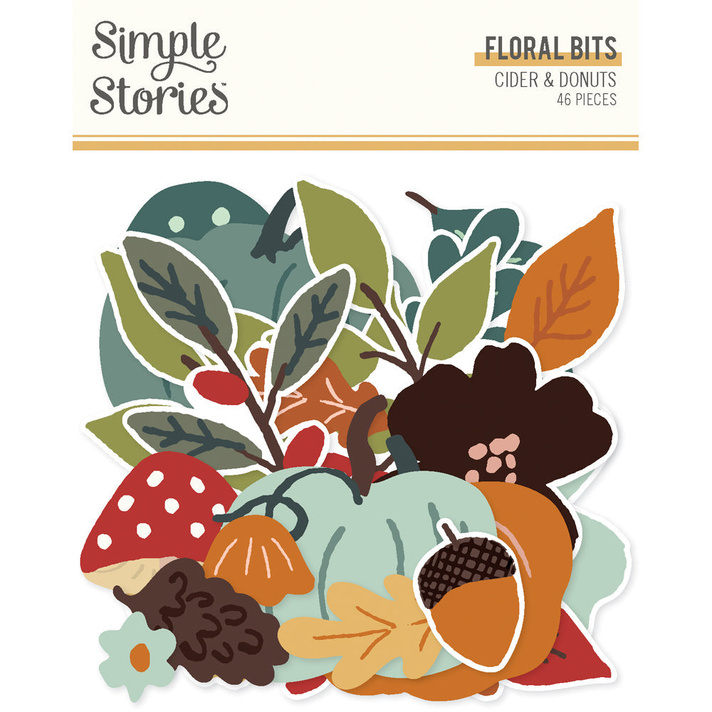 Cider & Donuts Floral Bits & Pieces – Simple Stories on Sale