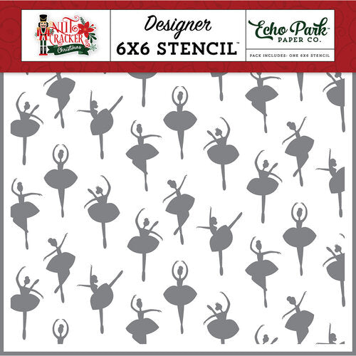 Ballerina Stencil – Nutcracker Christmas – Echo Park Discount