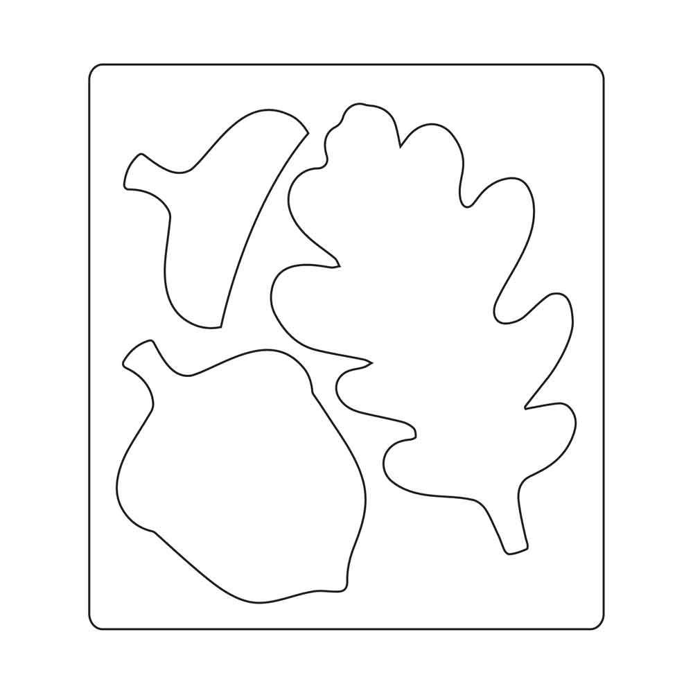 Acorn & Oak Leaf Bigz Die – Olivia Rose – Sizzix Online