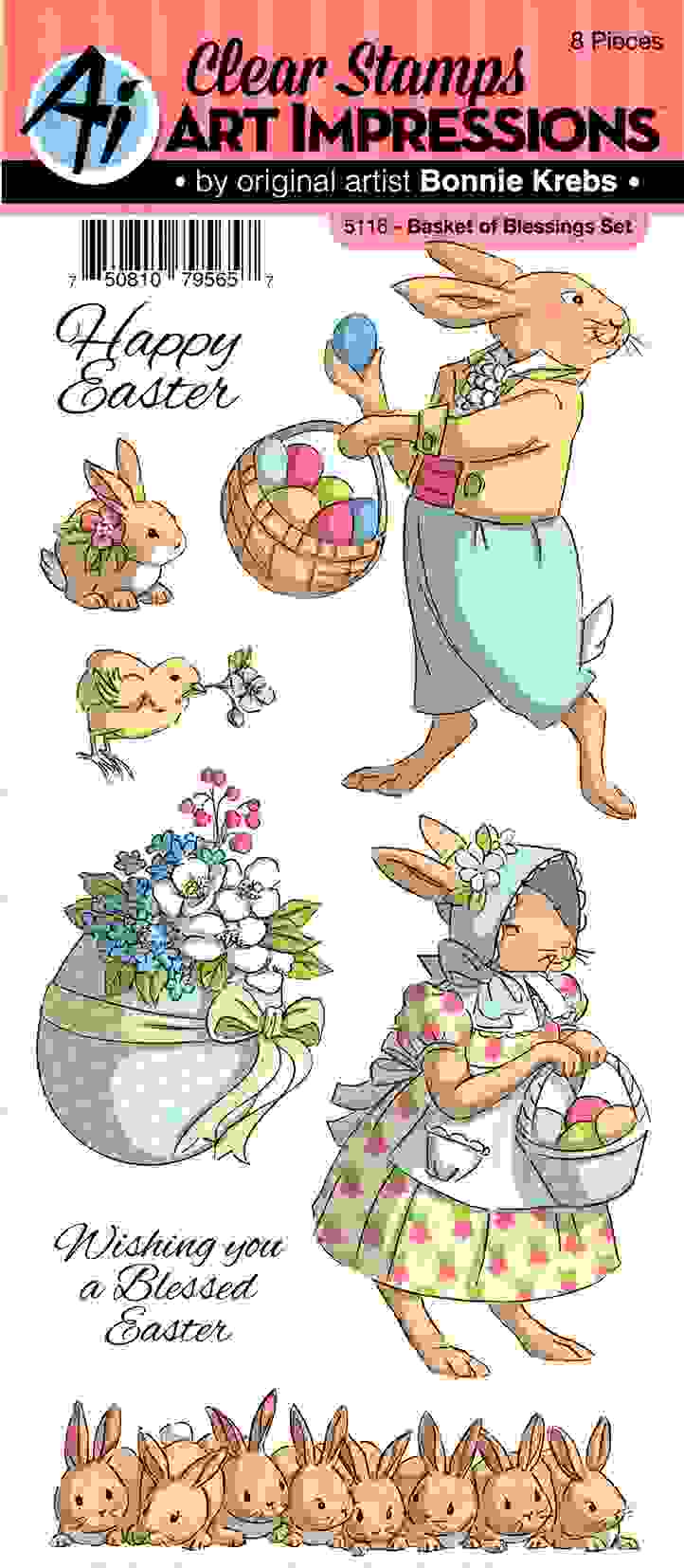 Basket of Blessings Set Clear Stamps – Art Impressions Sale