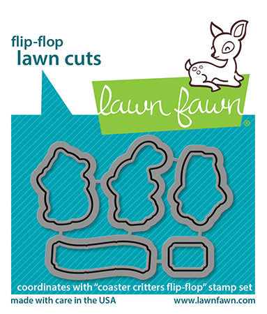 Coaster Critters Flip-Flop Dies-Lawn Fawn Online now