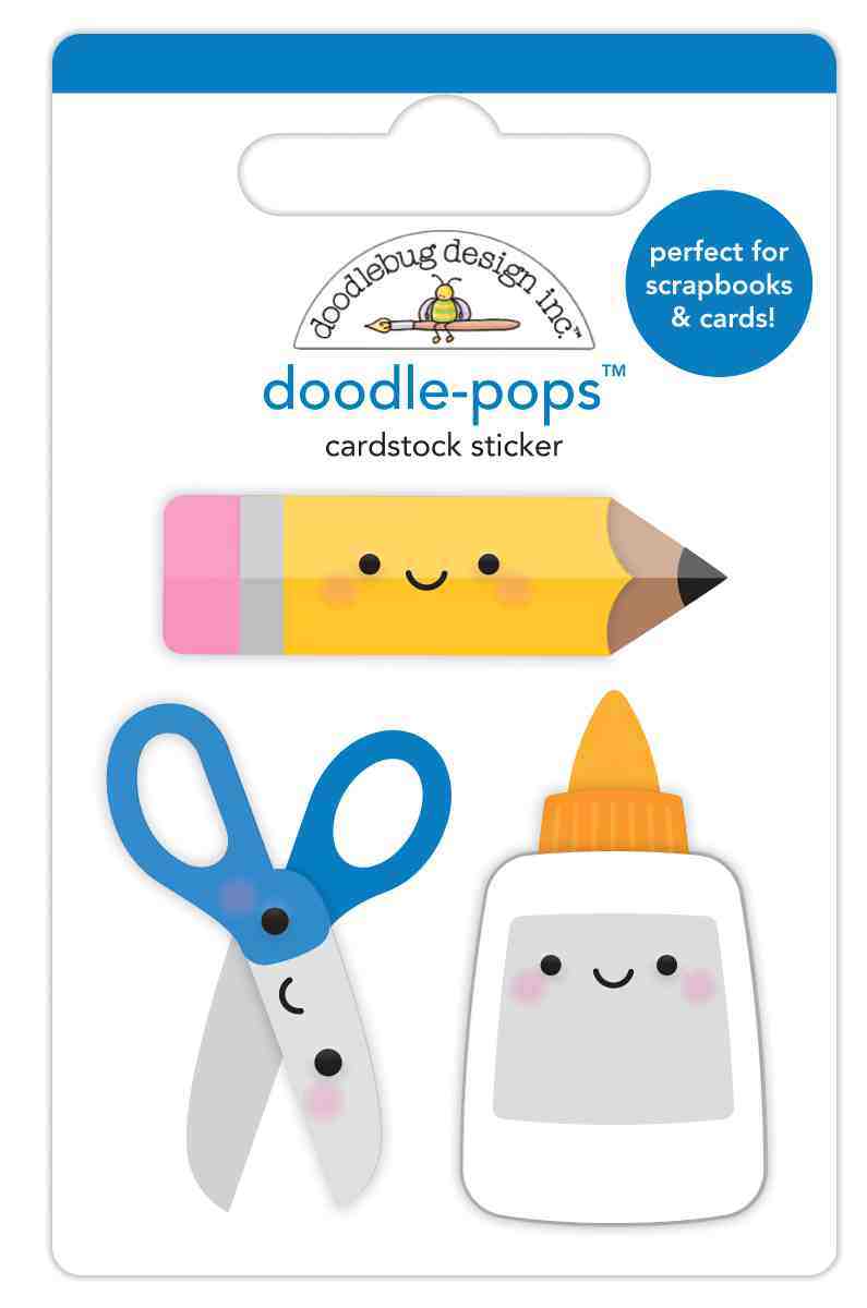 Cut & Paste Doodle-Pops – School Days – Doodlebug Design Online