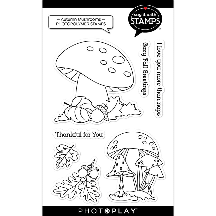 Autumn Mushrooms 4″ x 6″ Stamps – PhotoPlay Online Sale