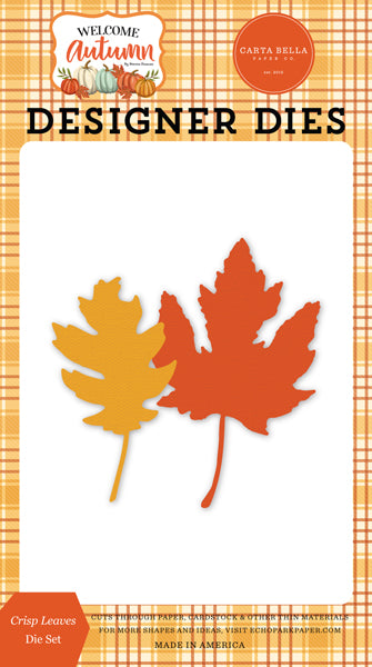 Crisp Leaves Dies – Welcome Autumn – Carta Bella Fashion