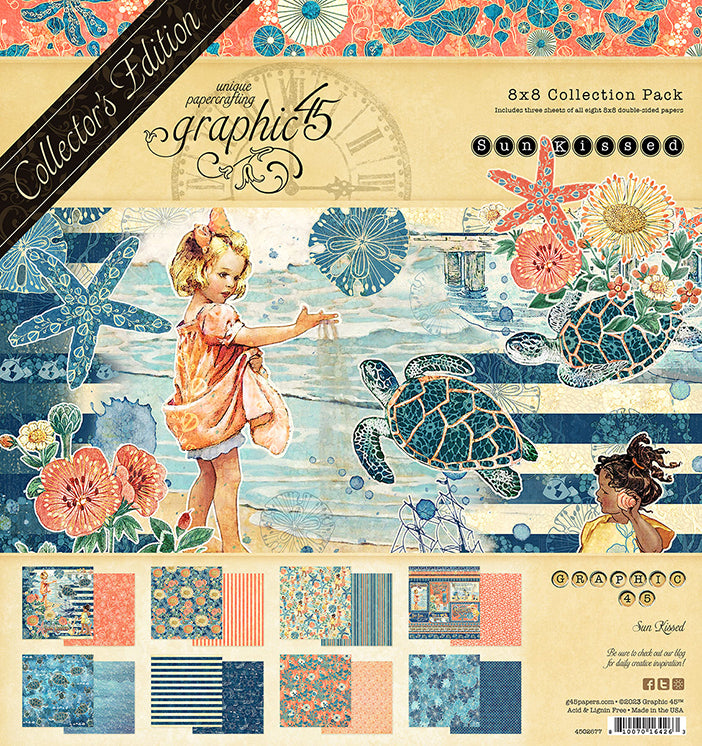 Collector’s Edition 8″ x 8″ Pack – Sun Kissed Collection- Graphic 45 Fashion