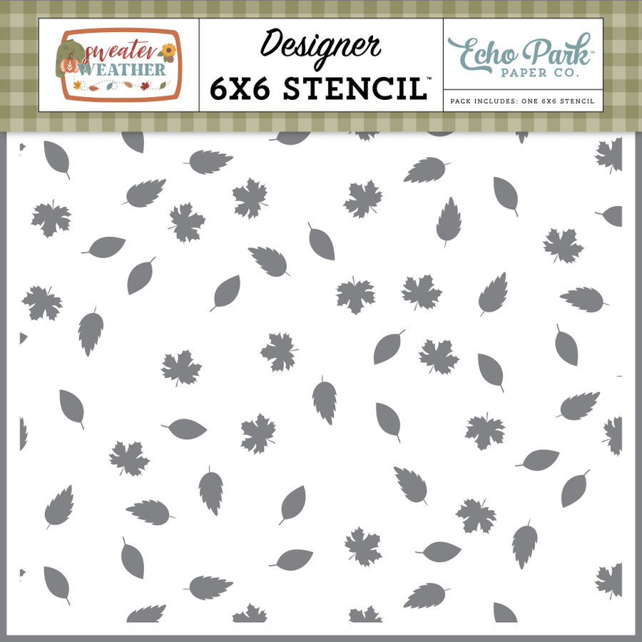 Autumn Days Breeze Stencil – Sweater Weather – Echo Park Online