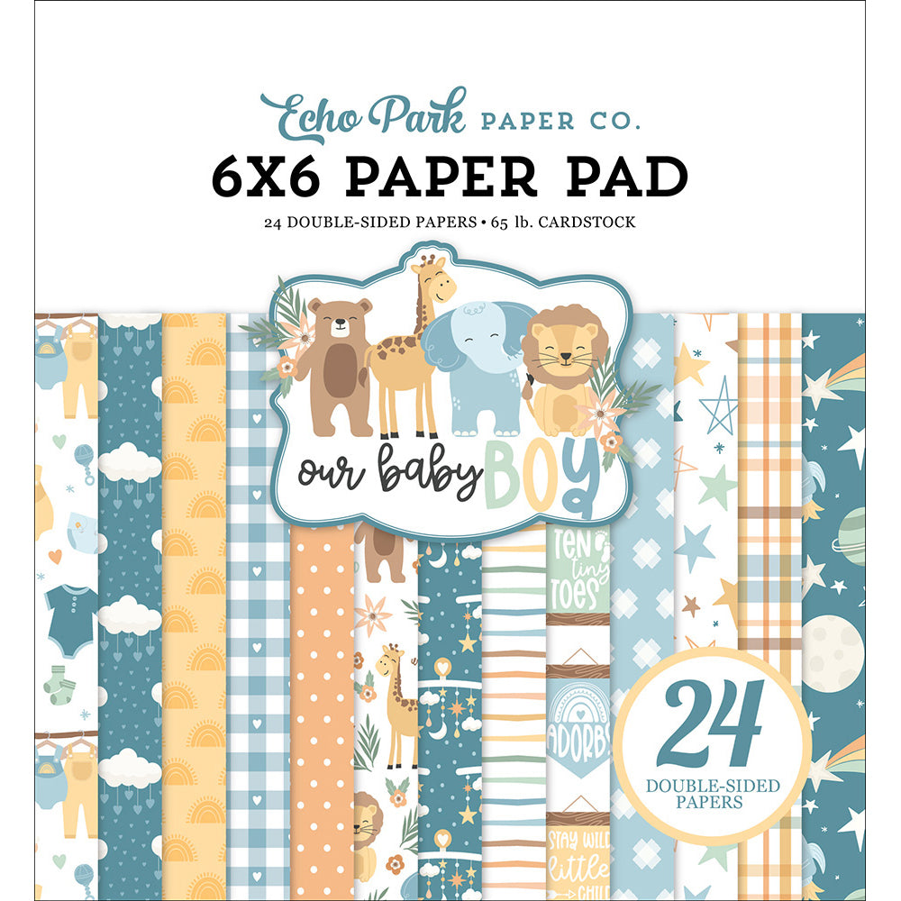 6 x 6 Paper Pad – Our Baby Boy Collection – Echo Park Discount