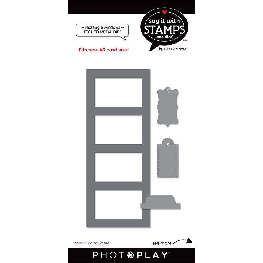 #9 Rectangle Windows Dies – Say It With Stamps – PhotoPlay on Sale