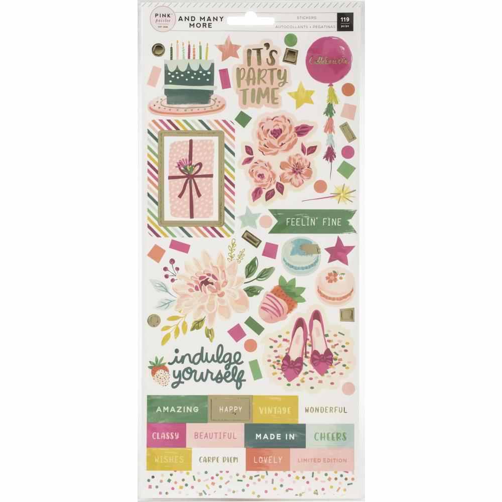 And Many More Cardstock Stickers – Pink Paislee Online Sale
