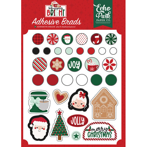 Baking Spirits Bright Adhesive Brads – Echo Park Online now