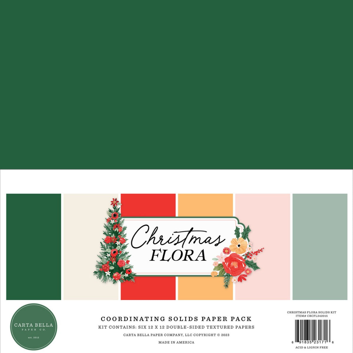Christmas Flora Solids Kit – Carta Bella Fashion