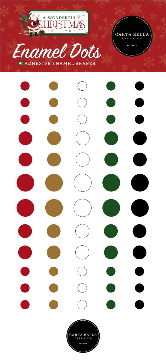 A Wonderful Christmas Enamel Dots – Carta Bella Online Sale