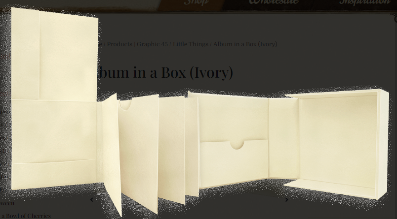 Album In A Box, Ivory – Staples Collection – Graphic 45 on Sale