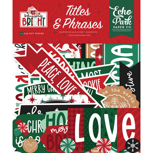 Baking Spirits Bright Titles & Phrases – Echo Park Fashion