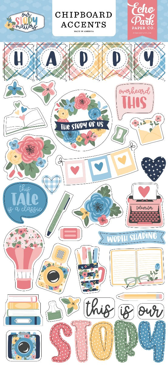 Chipboard Accents, 6×13 – Our Story Matters – Echo Park Online now