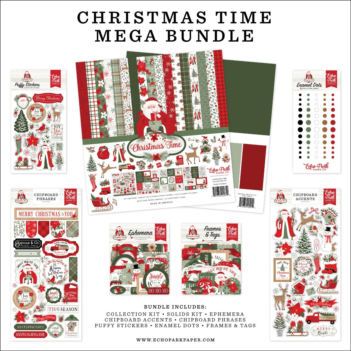 Christmas Time Mega Bundle- Echo Park Online Sale