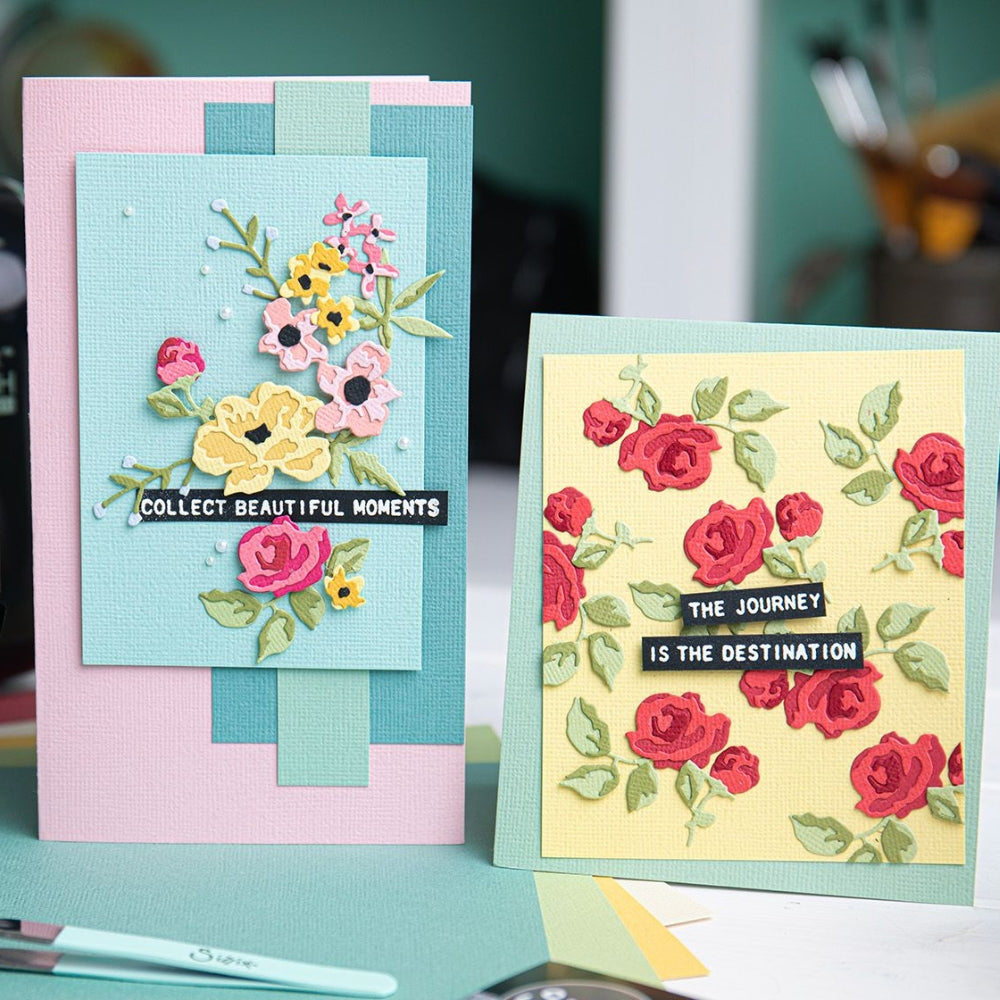 Brushstroke Flowers Mini Thinlits Die Set- Tim Holtz – Sizzix on Sale