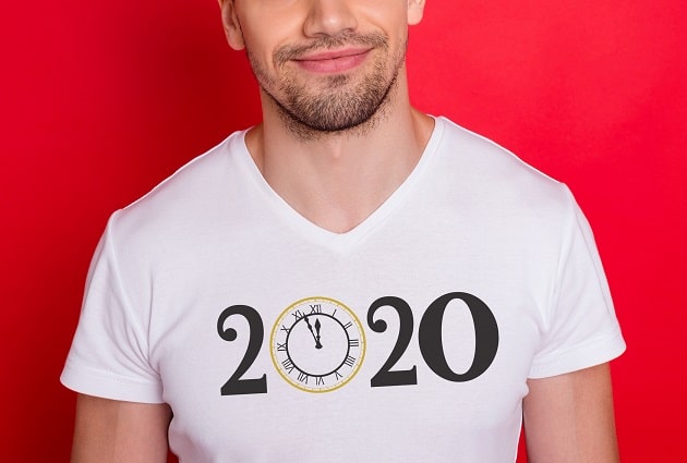 Countdown to 2020 T-shirt SVG Image File Download for New Year’s Projects Fashion