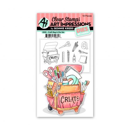 Craft Bag Die & Stamp Set – Bonnie Krebs –  Art Impressions Online Sale