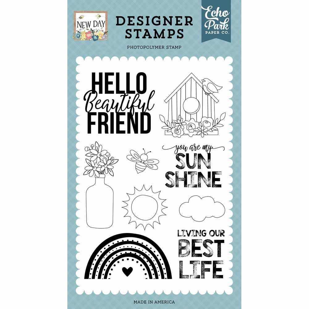 Best Life Stamp Set – New Day – Echo Park Hot on Sale