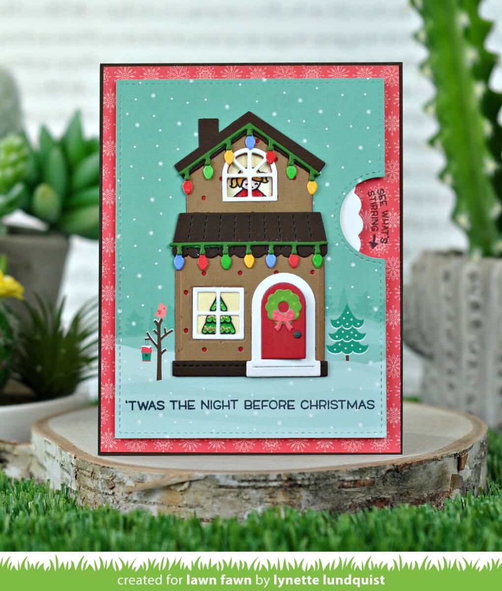 Build-A-House Christmas Add-On Lawn Cuts Dies – Lawn Fawn Discount