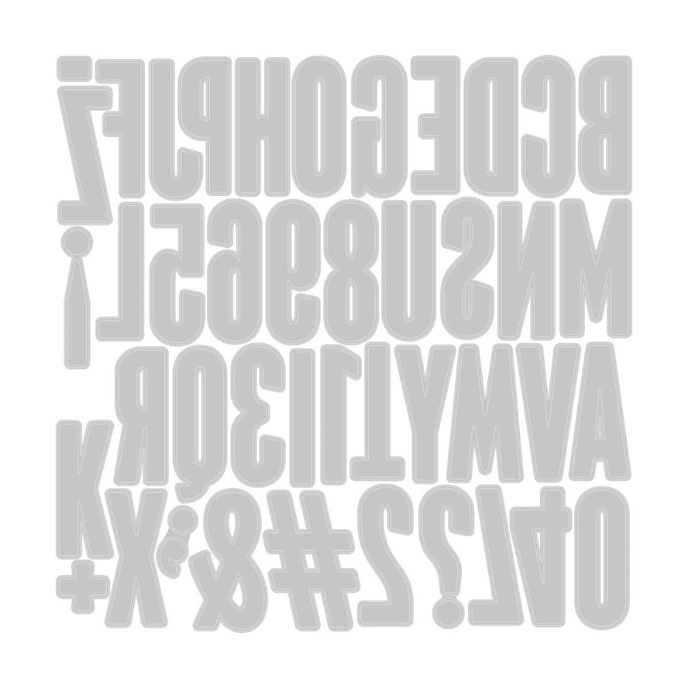 Alphanumeric Bulletin Thinlits Die Set – Tim Holtz – Sizzix Discount