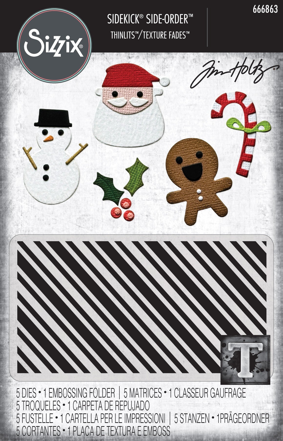 Christmas Minis Thinlits Dies w/ Folder Set – Vault: Sidekick Side-Order – Tim Holtz – Sizzix Fashion