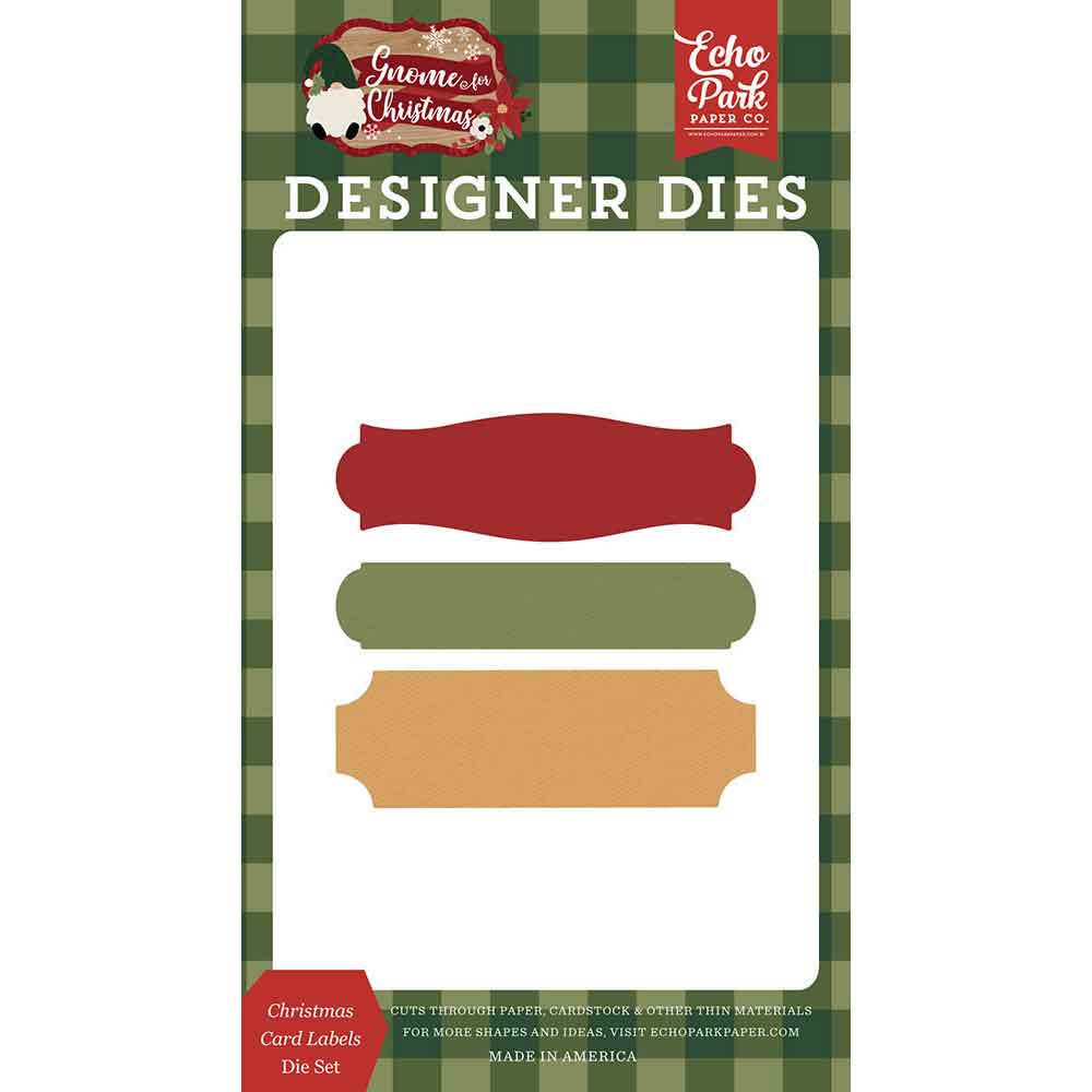 Christmas Card Labels Die Set – Gnome For Christmas – Echo Park Online Hot Sale