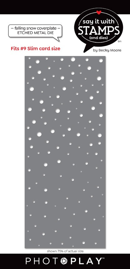 #9 Falling Snow Coverplate Die – Say It With Stamps – PhotoPlay Discount