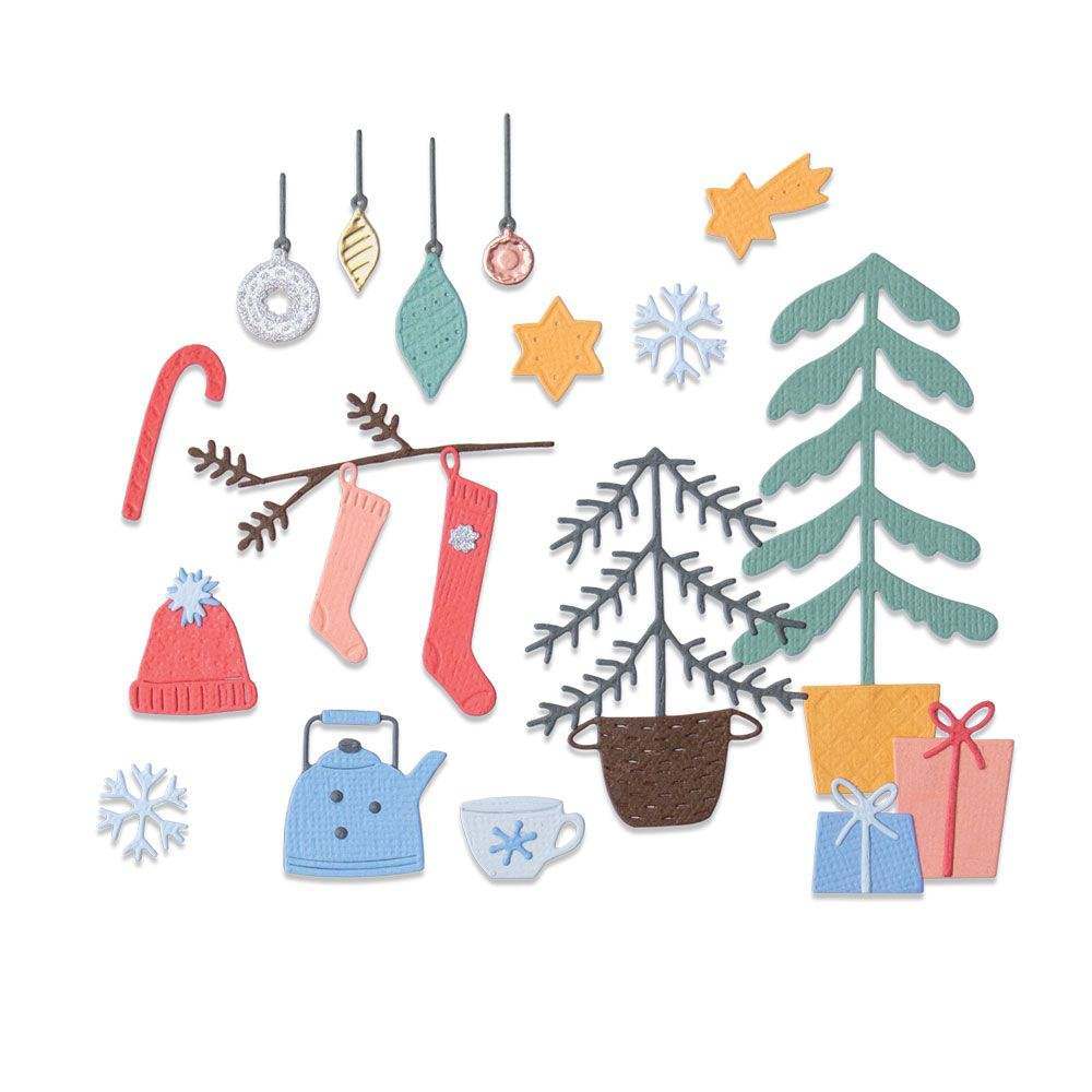 Christmas Cheer Thinlits Dies – Sizzix – Olivia Rose Supply