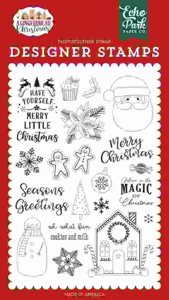 Cookies and Milk Stamps – A Gingerbread Christmas – Echo Park Online Hot Sale