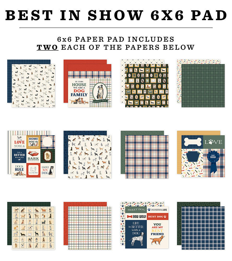 Best In Show 6″ x 6″ Paper Pad – Carta Bella Sale
