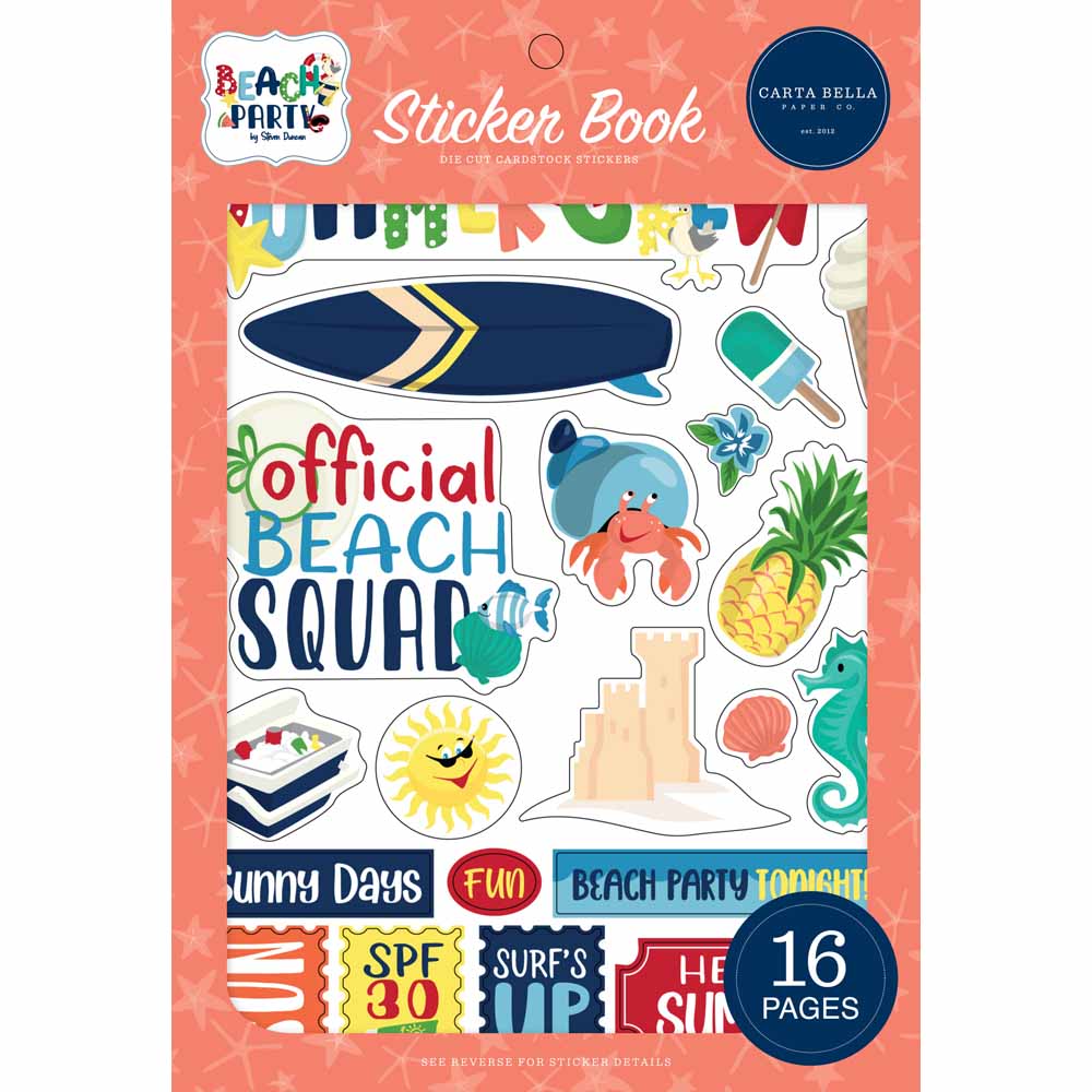 Beach Party Sticker Book – Carta Bella Supply