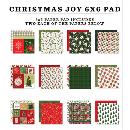 Christmas Joy 6″ x 6″ Paper Pad – Echo Park Fashion