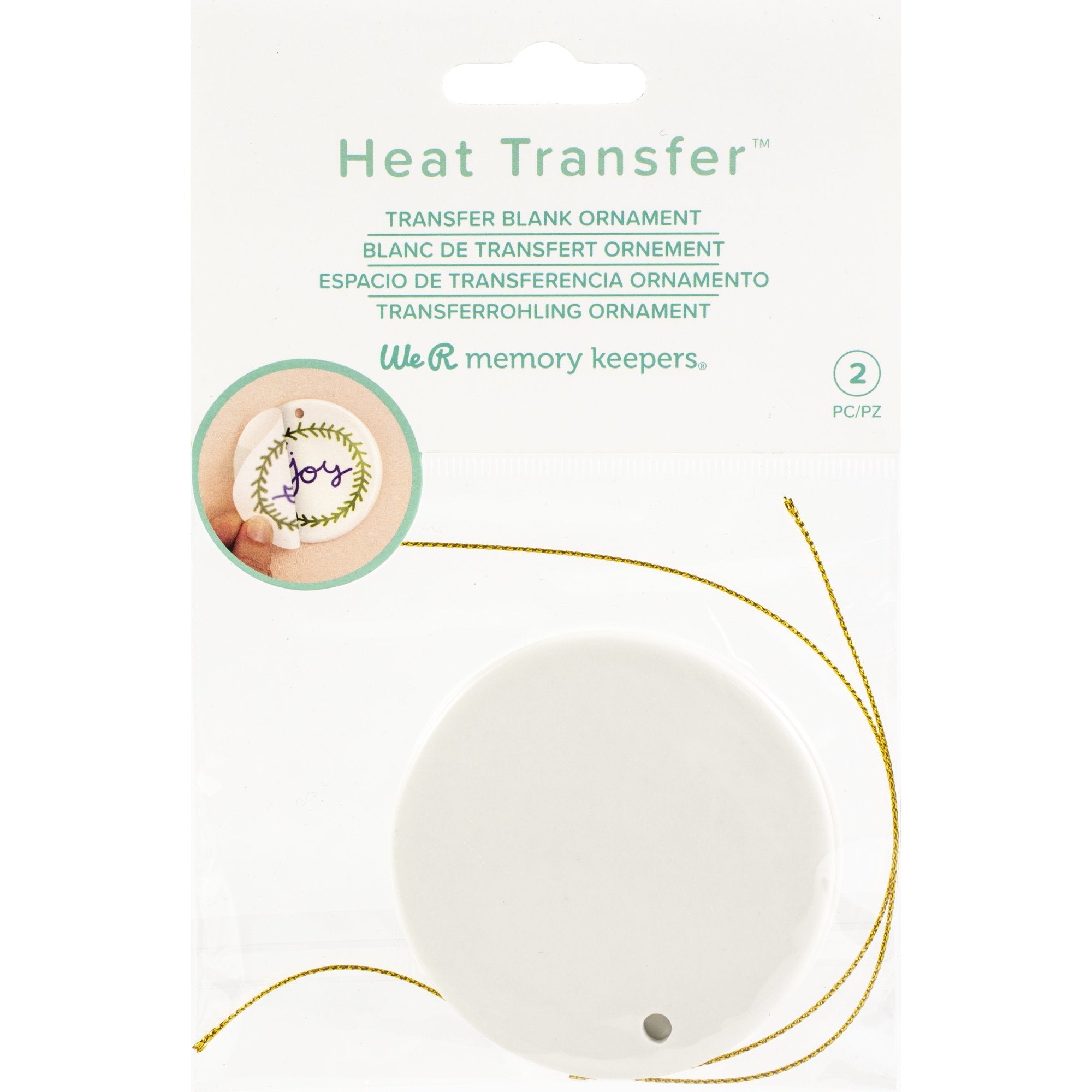 Circle Ornament Blank for Heat Transfer – We R Memory Keepers Online