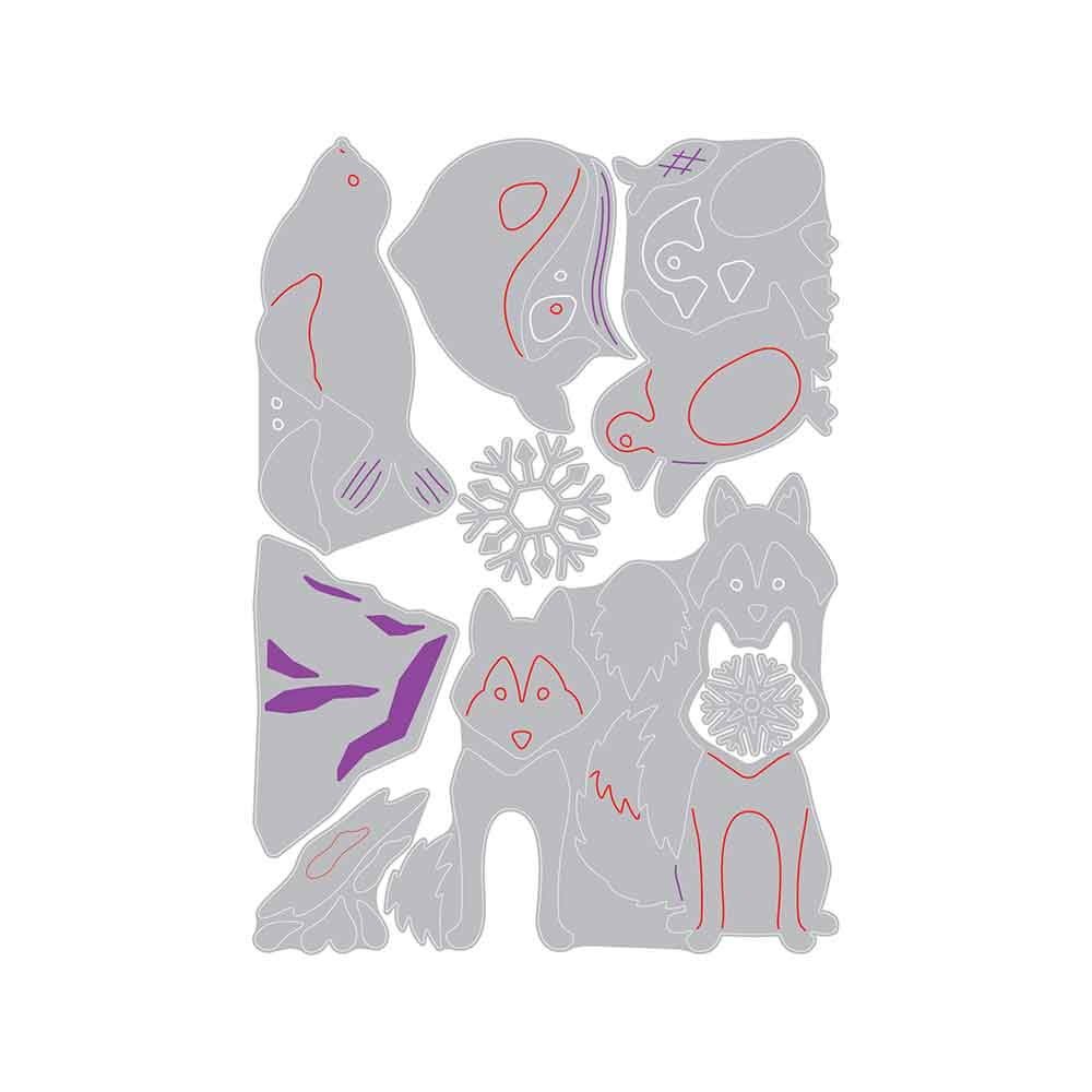 Arctic Animals Thinlits Die Set – Jennifer Ogborn – Sizzix on Sale