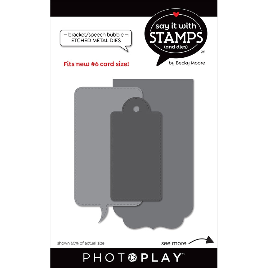 #6 Bracket/Speech Bubble Dies – Say It With Stamps – PhotoPlay on Sale