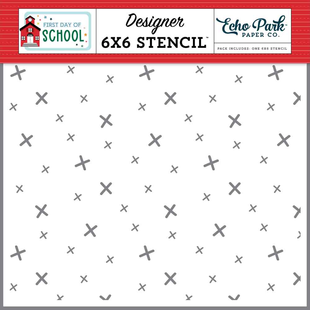 A+ Stencil – First Day Of School – Echo Park Sale