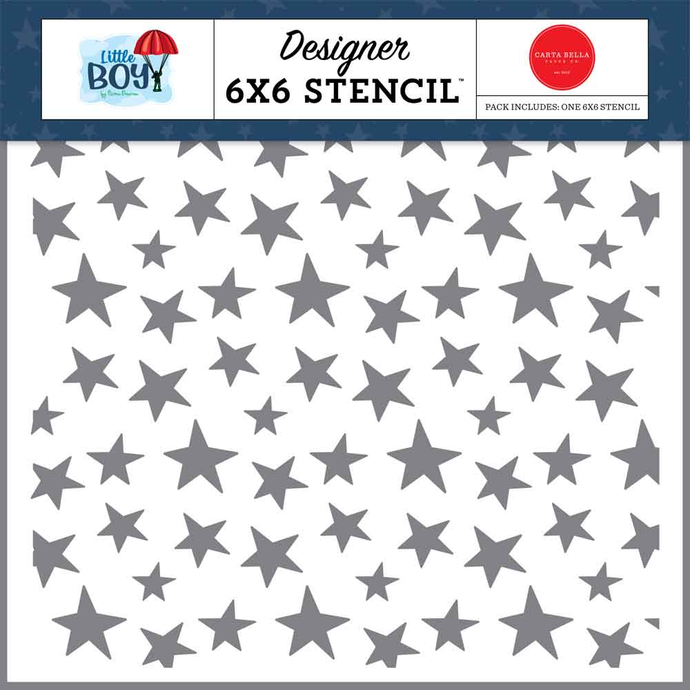 Awesome Stars Stencil – Little Boy – Steve Duncan – Carta Bella Fashion