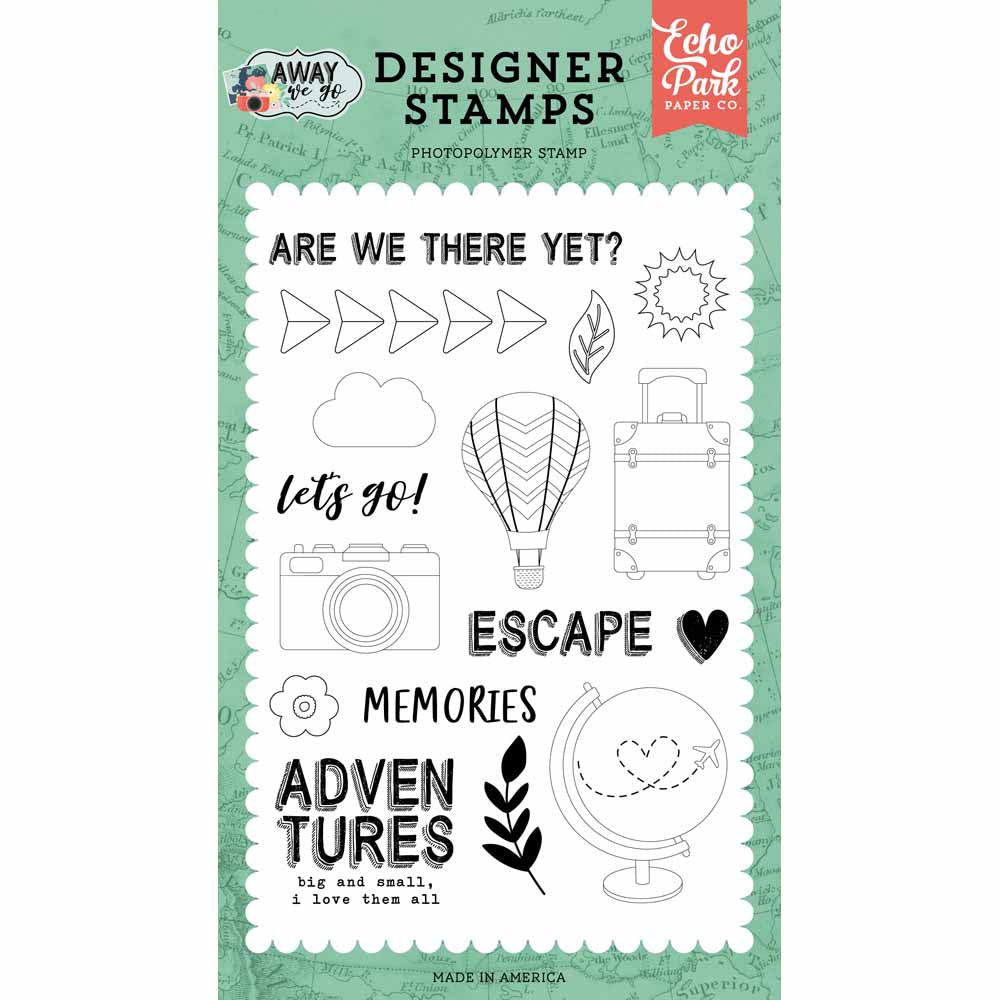 Let’s Go Stamp Set – Away We Go – Echo Park Supply