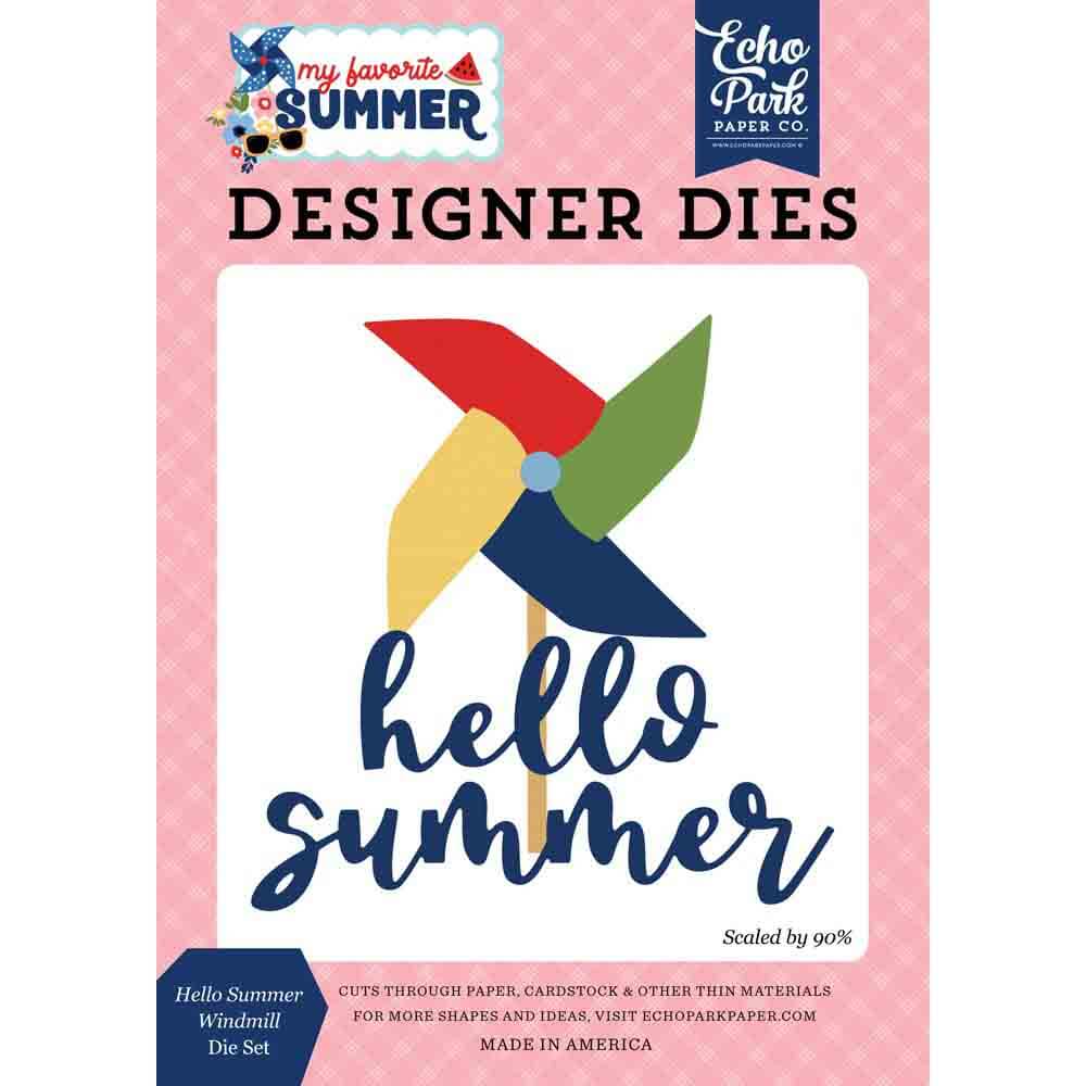 Hello Summer Windmill Die Set – My Favorite Summer – Echo Park Fashion