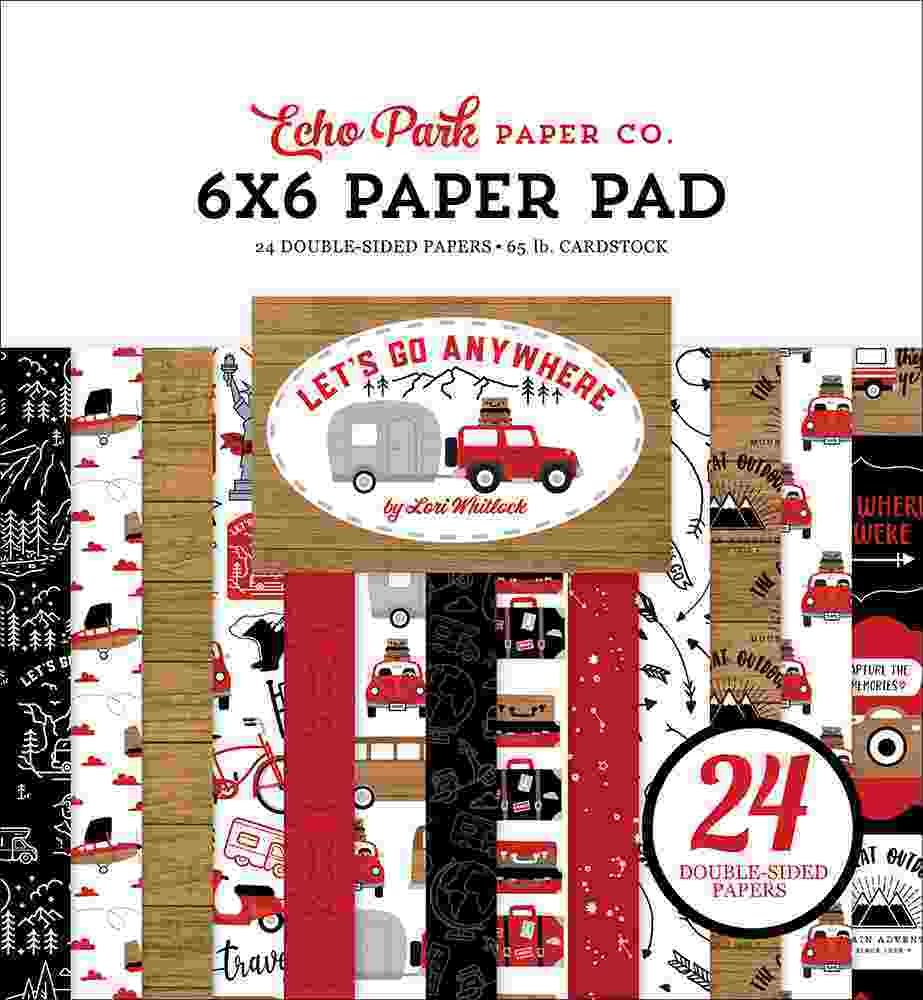 Let’s Go Anywhere 6″ x 6″ Paper Pad – Echo Park on Sale