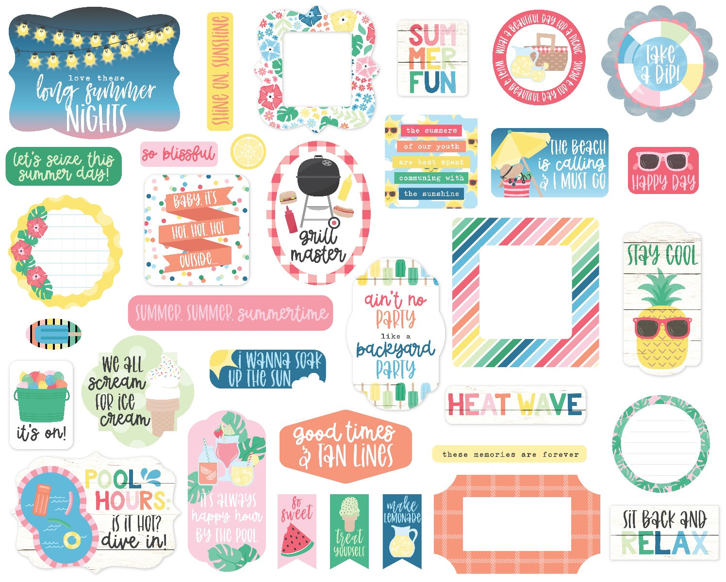 Ephemera – Sun Kissed Collection – Echo Park Discount