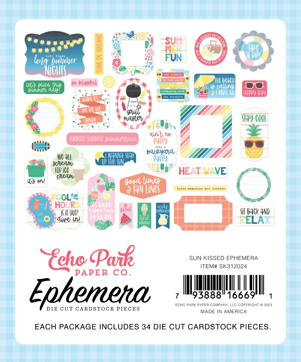 Ephemera – Sun Kissed Collection – Echo Park Discount