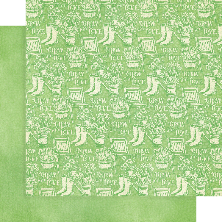 Grow with Love 12″ x 12″ Patterns & Solids Pack – Graphic 45 Fashion