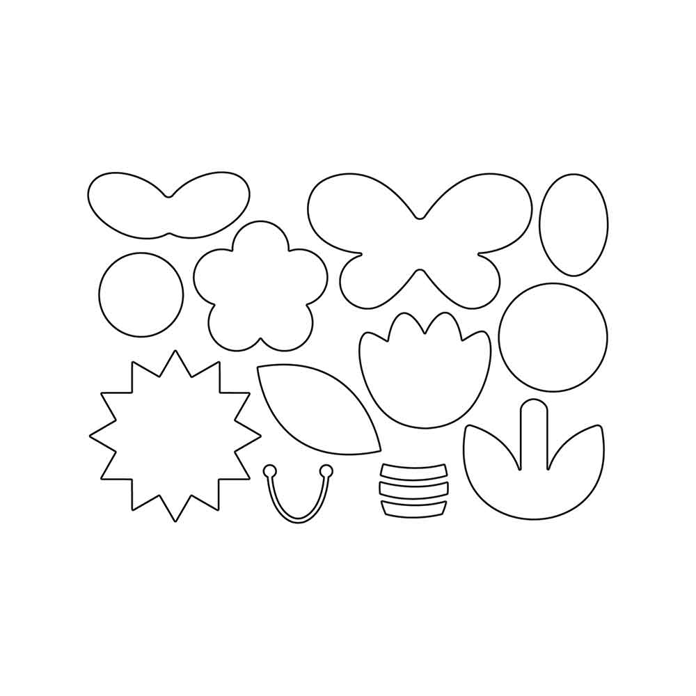 Garden Friends Bigz Plus Die  – Jennifer Ogborn – Sizzix Fashion