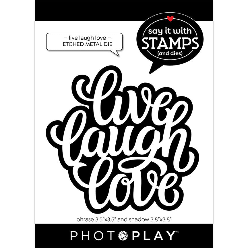 Live Laugh Love Large Phrase Die – PhotoPlay Sale