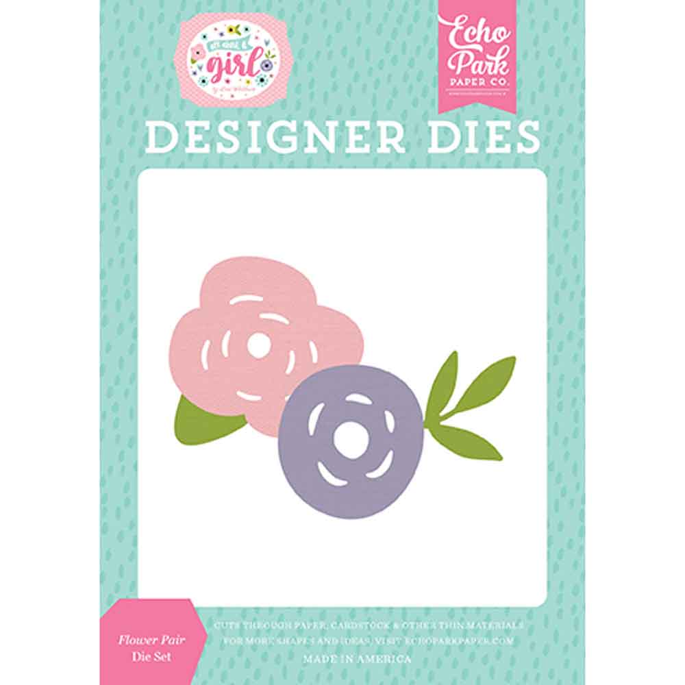 Flower Pair Die Set – All About a Girl – Lori Whitlock – Echo Park Online Sale