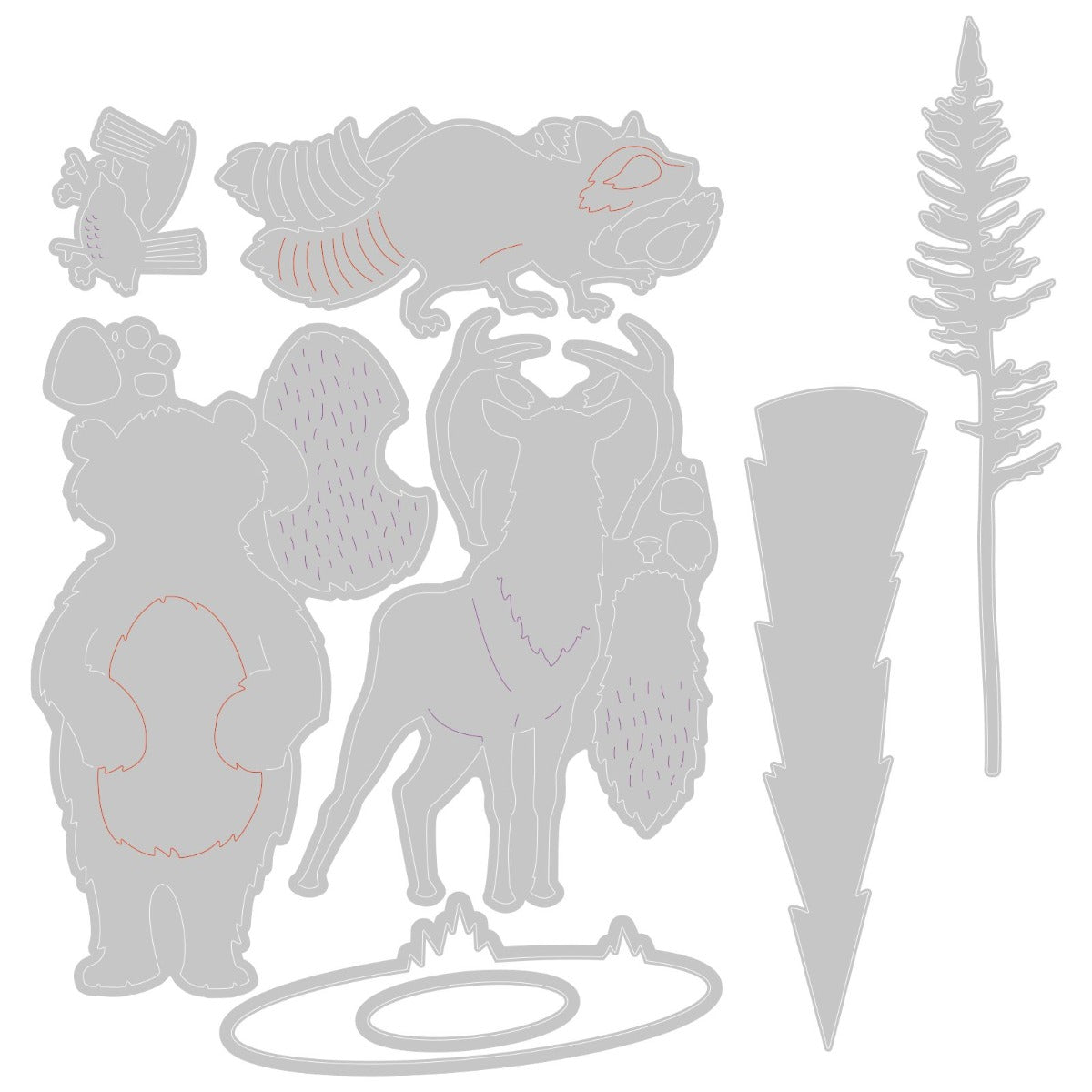 Forest Animals #2 Thinlits Die – Josh Griffiths – Sizzix Supply